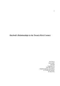 Sherlock's Relationships in the Twenty-First Century
