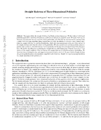 Straight Skeletons of Three-Dimensional Polyhedra