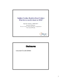 Sudden Cardiac Death in Heart Failure: What Do We Need to Know in 2018 ?