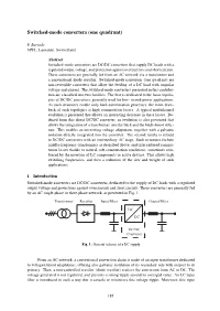Switched-Mode Converters (One Quadrant)