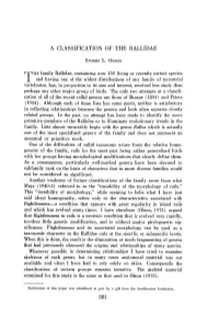 A Classification of the Rallidae