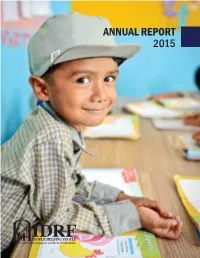 Annual Report 2015 Table of Contents