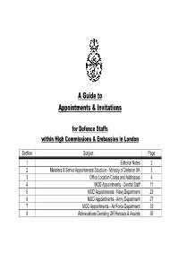 Guide to Appointments & Invitations