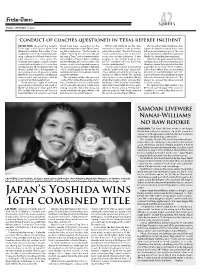 Japan's Yoshida Wins 16Th Combined Title