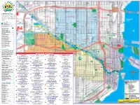 A NOTE USING THIS GUIDE… Locator Keys Identify Sites on This Map, Heading NW from the Confluence of the Miami River and Biscay