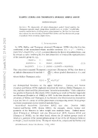 Arxiv:2008.01607V2 [Math.NT] 23 Feb 2021
