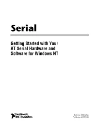 Archived: Getting Started with Your at Serial Hardware and Software For