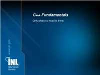 C++ Fundamentals