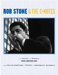 CONTACT: (312) 371 -5179 EMAIL: Rob@Robstone.Com