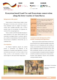 Ecosystem Based Land Use and Ecosystems Conservation Along the Lower Reaches of Amu Darya