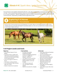 Illinois 4-H | Spark Ideas. Ignite Possibilities. Exploring 4-H Horses