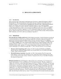 4.4 Biological Resources