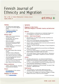 Finnish Journal of Ethnicity and Migration