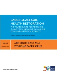 Large-Scale Soil Health Restoration: the Way Forward for Reversing Climate Change While Enhancing Food and Nutrition Security