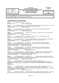 Notam List Series J