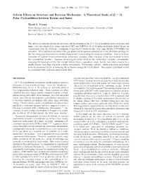 Solvent Effects on Structure and Reaction Mechanism: a Theoretical Study of [2 + 2] Polar Cycloaddition Between Ketene and Imine