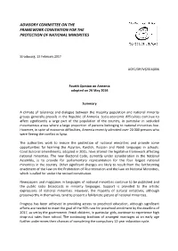 Advisory Committee on the Framework Convention for the Protection of National Minorities