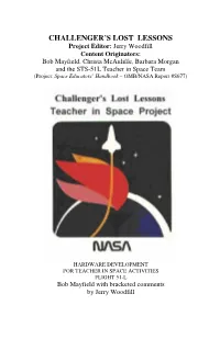 Challenger's Lost Lessons