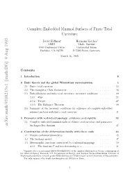 Complete Embedded Minimal Surfaces of Finite Total Curvature