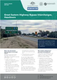 Great Eastern Highway Bypass Interchanges, Hazelmere