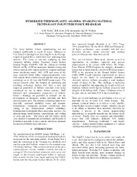 Hybridized Thermoplastic Aramids: Enabling Material Technology for Future Force Headgear