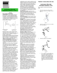 Patient's Instructions for Use Ipratropium Bromide Inhalation