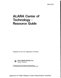 ALARA Center of Technology - Resource Guide