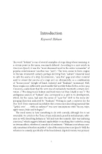 Introduction Keyword: Hokum