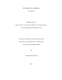 Satire and the Corpus Mysticum During Crises of Fragmentation