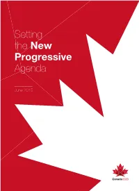 Setting the New Progressive Agenda