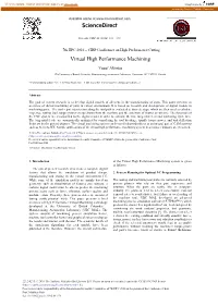 Virtual High Performance Machining