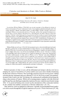 Calculus and Analysis in Early 19Th-Century Britain