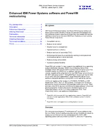 Enhanced IBM Power Systems Software and Powervm Restructuring