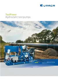 Testpower Hydrostatic Test Pumps 2 3
