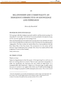 13 Relationship and Communality: an Indigenous