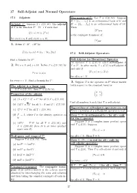 17 Self-Adjoint and Normal Operators