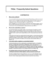 Faqs: Frequently Asked Questions