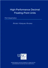 High-Performance Decimal Floating-Point Units