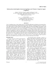 Hydrocarbon-Seeded Ignition System for Small Spacecraft Thrusters Using Ionic Liquid Propellants