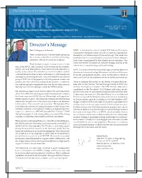 Micro and Nanotechnology Laboratory Newsletter Spring 2012