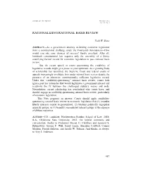 Rationalizing Rational Basis Review