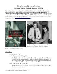 Rosa Parks: a Life – Study Guide-Part I