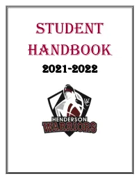 Henderson High School Student Handbook