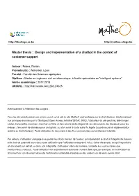 Master Thesis : Design and Implementation of a Chatbot in the Context of Customer Support