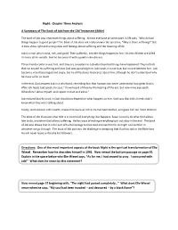 Night: Chapter Three Analysis a Summary of the Book of Job From