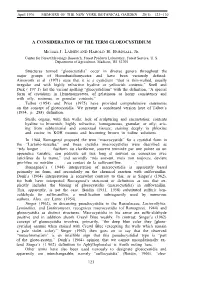 A Consideration of the Term Gloeocystidium