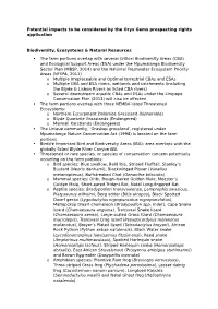 Potential Impacts to Be Considered by the Oryx Gems Prospecting Rights Application