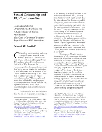 Sexual Citizenship and EU Conditionality