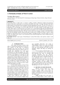 A Methodical Study of Web Crawler