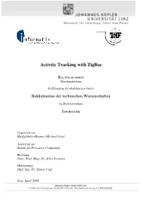 Activity Tracking with Zigbee